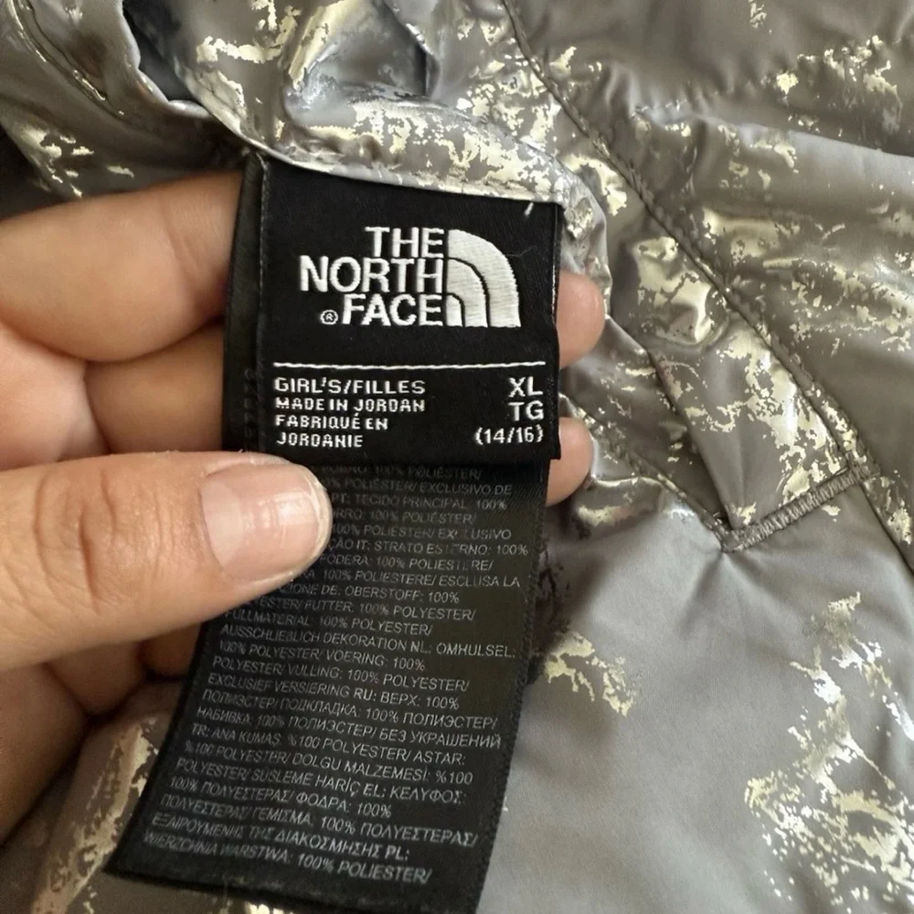 The North Face‎ Kids Reversible Metallic Gray Puffer Jacket